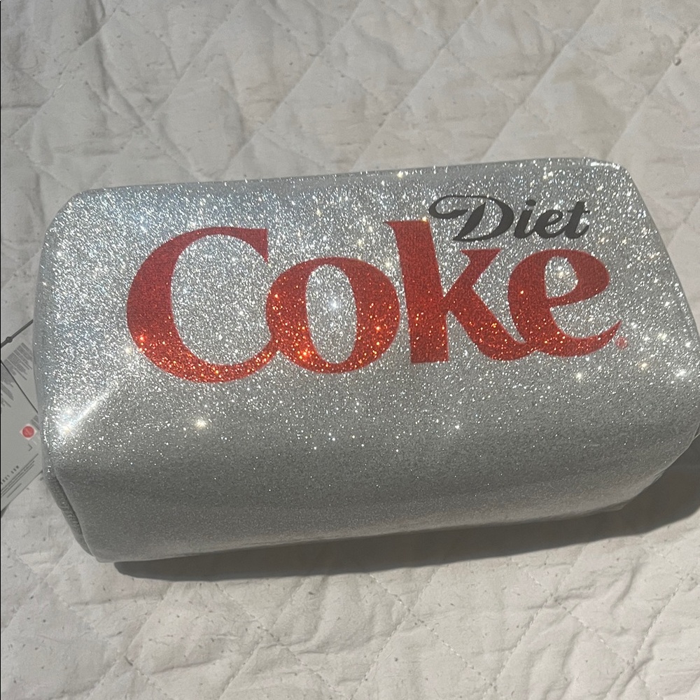 Brand New Coca Cola Silver Glitter Bag